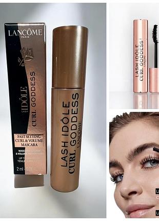 Туш для вій lancome lash idole curl goddess mini mascara, 2 мл