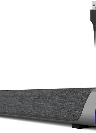 Саундбар. компьютерная колонка soulion r30, с питанием от usb, rgb с кнопкой переключателя, 3,5 мм aux surround soundbar для
