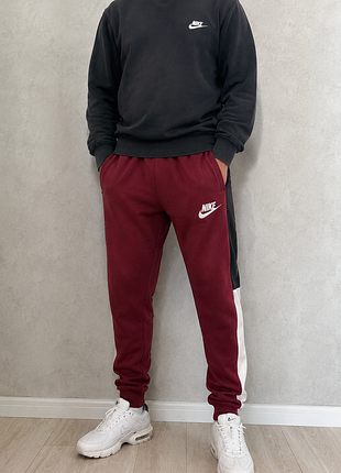 Спортивні штани nike air fleece joggers (утеплені)