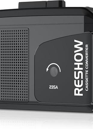 Портативний касетний плеєр reshow із вбудованим динаміком та роз'ємом для навушників, usb-конвертер касет у mp3, цифровий