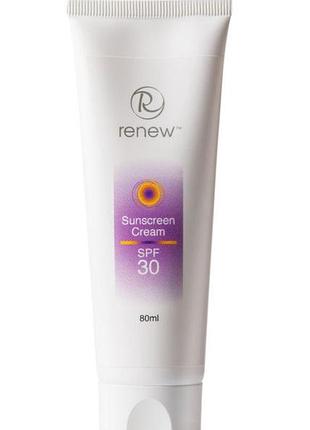 Солнцезащитный крем с защитным фактором spf-30 renew