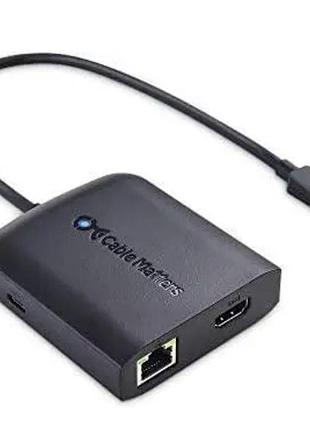 Многофункциональный адаптер usb-c cable matters с displayport 8k и pd