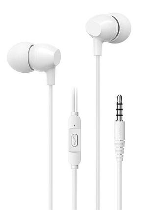 Наушники проводные usams us-sj594 ep-47 3.5mm in-ear earphone white hsep4702