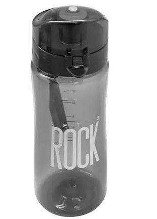 Бутылка-поилка спортивная stenson r30544 с ремешком stenson "rock" 520 мл