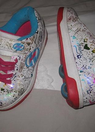 20см хилисы детские кроссовки на колесах ролики два колеса на пятке heelys досуга