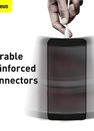 Кабель baseus micro usb simple wisdom data cable kit 1.5м белый (tzcamzj-02) 5