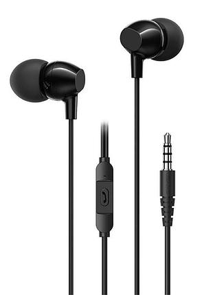 Наушники проводные usams us-sj594 ep-47 3.5mm in-ear earphone black hsep4701