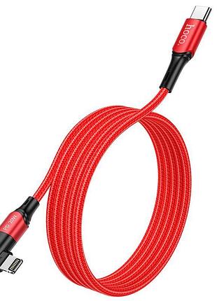 Кабель hoco type-c для lightning orbit pd data cable u100 | 1.2m, 20w |red