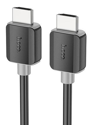 Кабель для видеосинхронизации hoco hdtv 2.0 male-to-male 4k hd us08 (2m) black