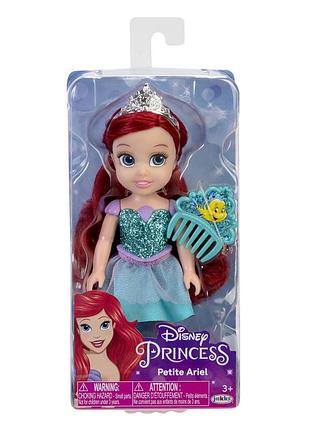 Коллекционная кукла аriэль disney princess petite ariel (15 см) с аксессуаром