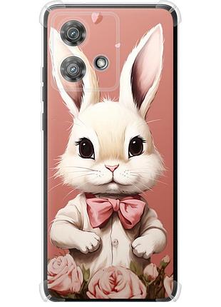 Чехол силикон с усиленными углами на телефон motorola edge 40 neo зайчик "5669sp-3342-58250"