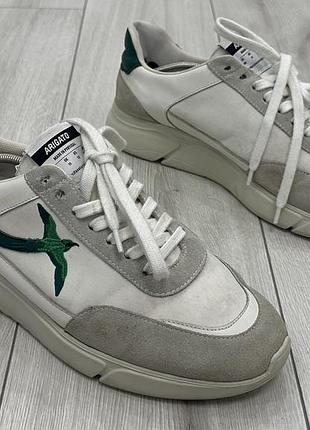 Чоловічі кросівки axel arigato white &amp; green genesis stripe bee bird (30 см)