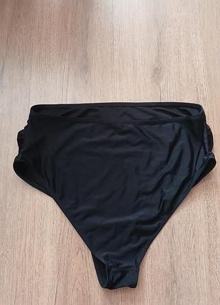 Плавки женские большого размера черные 3xl,4xl