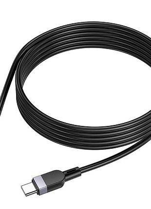 Кабель для зарядки hoco x109 type-c to type-c energy silicone charging data cable 2м черный
