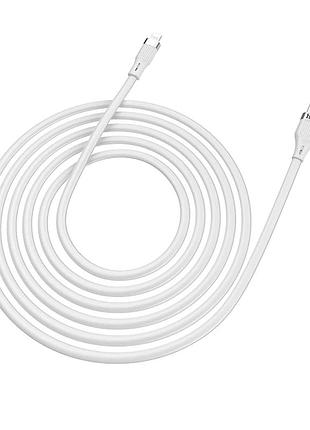 Кабель hoco lightning forest silicone u72 1.2m 2.4a белый