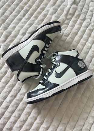 Nike dunk high se (gs) barely green/black розмір 40, нові