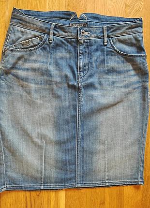 Джинсовая юбка бренда guess размер л