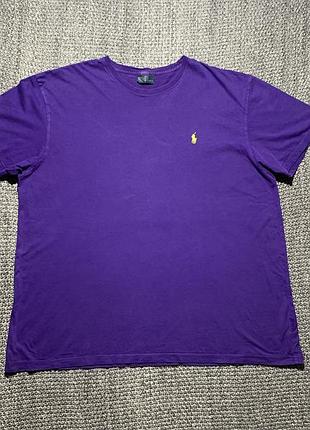 Футболка ralph lauren polo vintage xl xxl оригінал фіолетова великий розмір