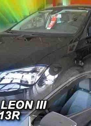 Дефлектори вікон вітровики seat leon 5d 13- вставні 4шт heko сєат лєон