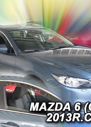 Дефлектори вікон вітровики mazda 6 5d combi 12-24 вставні 4шт heko мазда 6