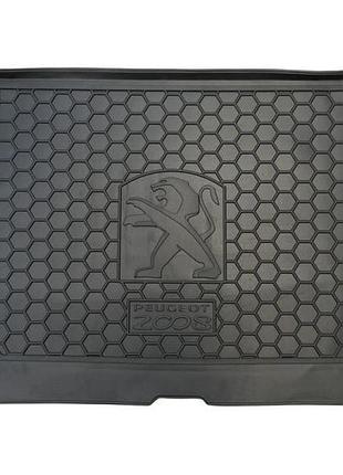Автомобильный коврик в багажник avto-gumm peugeot 2008 13-19 черный пежо 2008