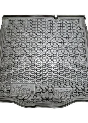 Автомобільний килимок в багажник avto-gumm ford focus sd 19- чорний форд фокус