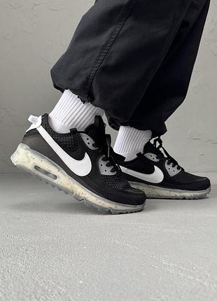 Женские кроссовки nike air max terrascape 90 black/white/ стильные кроссовки на каждый день