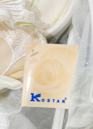 Kostar корсет женский молочный с кружевом польша р 75c7 фото