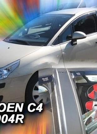 Дефлектори вікон вітровики citroen c4 04-10 вставні 4шт heko сітроен с4