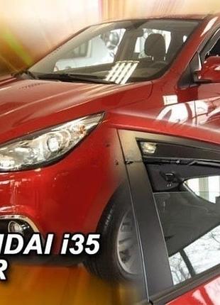 Дефлекторы окон ветровики hyundai ix35 5d 10-15 вставные 4шт heko хендай их35