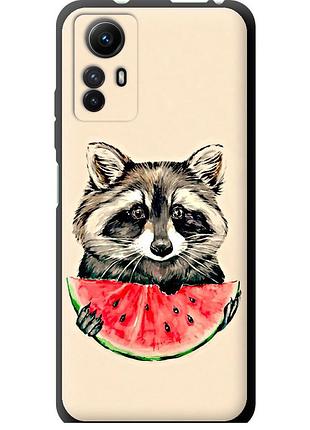 Чехол tpu на телефон xiaomi redmi note 12s енотик с арбузом "4605b-3065-58250"