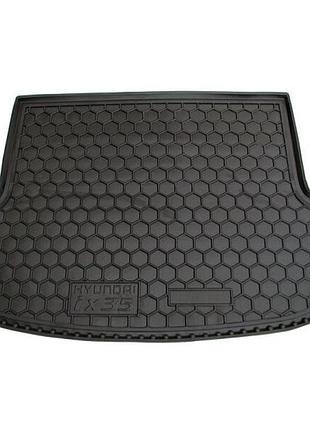 Автомобильный коврик в багажник avto-gumm hyundai ix35 10- черный хендай их35