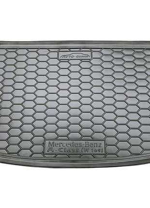 Автомобильный коврик в багажник avto-gumm mercedes a w169 04-12 черный мерседес а