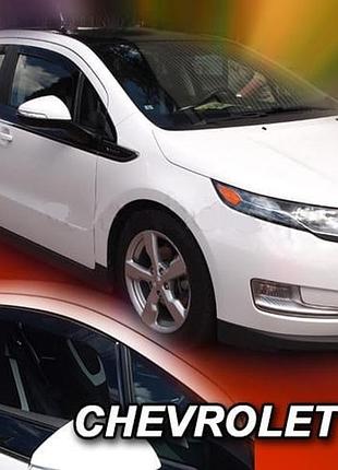 Дефлектори вікон вітровики chevrolet volt і 4d 10- вставні 4шт heko шевроле вольт