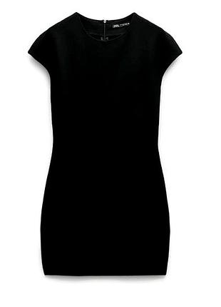 Платье черная короткая zara