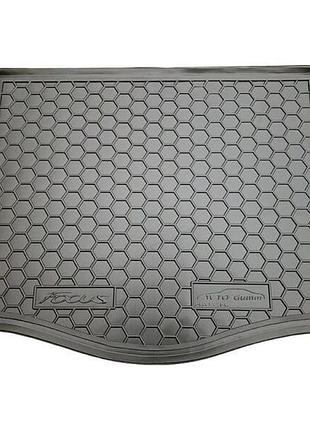 Автомобильный коврик в багажник avto-gumm ford focus hb з док 11- черный форд фокус