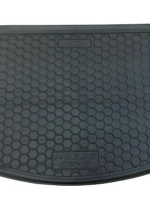 Автомобильный коврик в багажник avto-gumm mazda cx-5 12-17 черный мазда цх-5
