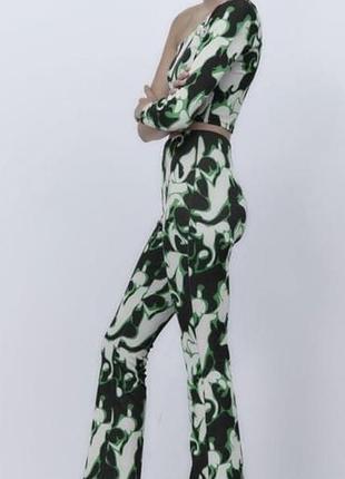 Костюм трикотажный zara топ брюки
