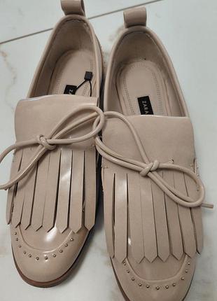 Туфли лоферы zara