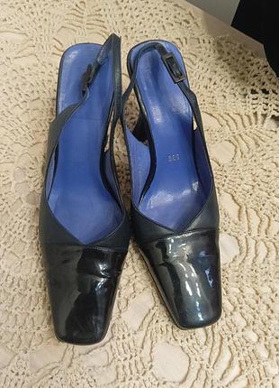 Классические кожаные слингбеки servas, size 38,5