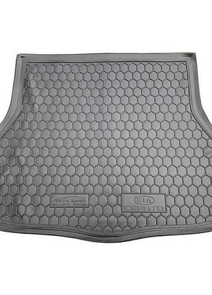 Автомобильный коврик в багажник avto-gumm kia cerato 3 sd base 13- черный киа церато