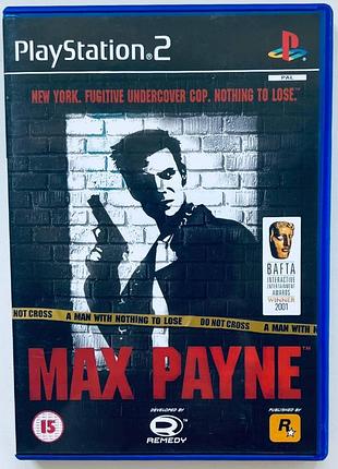 Max payne, б/в, англійська версія - диск для playstation 2