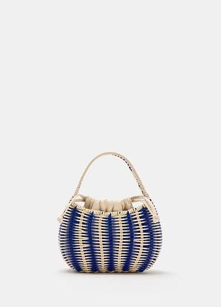 Сумка жіноча плетена zara new