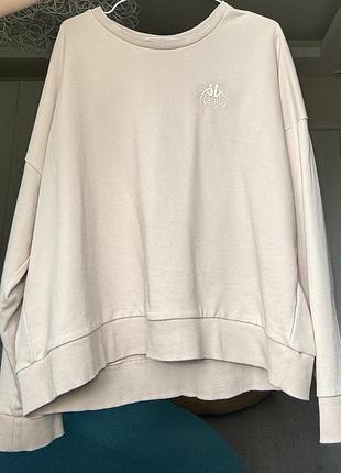 Б/у світшот жіночий бежевий kappa (xl)