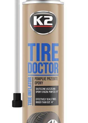 Вулканізатор шин спрей 500ml "k2" tire doctor b311 (до 14 радіус - 1,76 атмосфер)