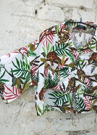 Коротенька блузочка розлітайка bershka