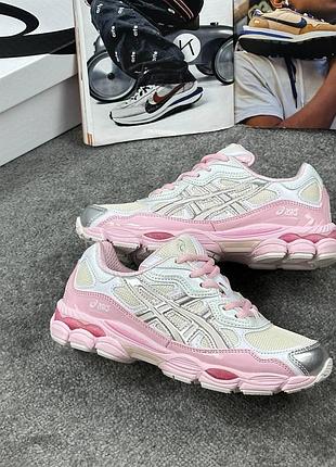 Asics gel nyc white pink