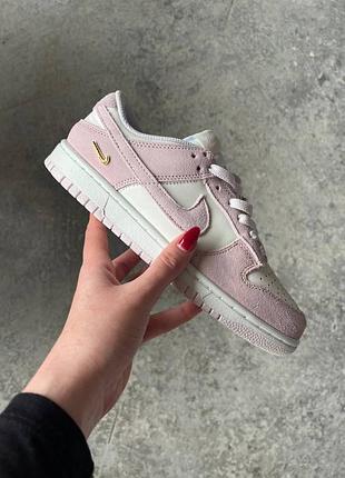 Женские кроссовки nike dunk low pearl pink sail
