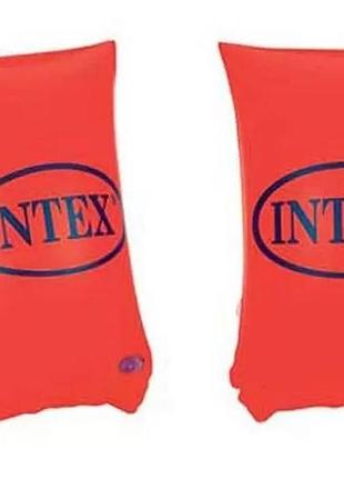 Нарукавники надувные детские intex красные