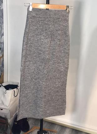 Вʼязана сіра спідниця жіноча primark